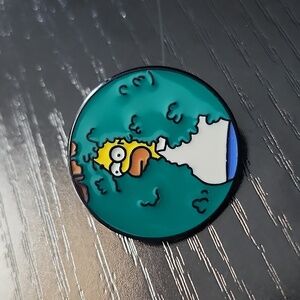 The Simpsons "Homer in Bushes" Enamel Pin